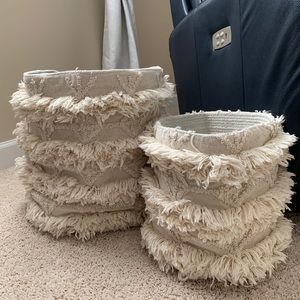 Pottery Barn Kids Woven basket set- NEW